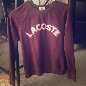 Vintage women’s Lacoste sweater grape